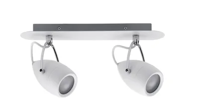 Zdjęcie produktu dla Reflektor Paulmann Spotlight Drop, IP44, max. 2 x 10W, gwint GU10, biały/chromowany, 230V, metal