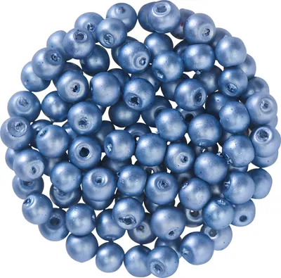 Produktbild von Glaswachsperlen,  Ø 4 mm, 100 Stück Hellblau