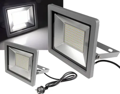 Produktbild von LED-Fluter SlimLine CTF-SLT 99 silber 100W 9230lm 4000K neutralweiß IP44