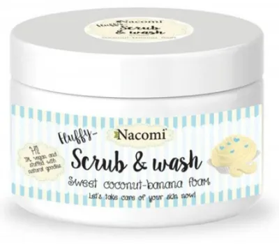 Productafbeelding van Nacomi, schrub- en reinigingsproduct met kokos- en bananenextract, 180 ml