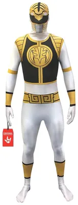 Productafbeelding van Power Rangers kostuum - Full-body morphsuit - 4-weg stretch - Wit - XL