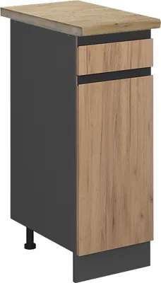 Obrázek produktu pro Spodní skříňka kuchyňské linky Vicco R-Line Zlatý mocný dub 30 cm , PD Dub, Model 46380