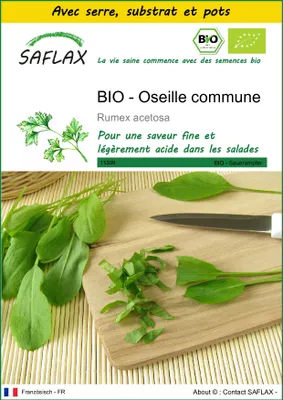 Image de SAFLAX Ensemble de culture -- Oseille commune - 400 graines - Rumex