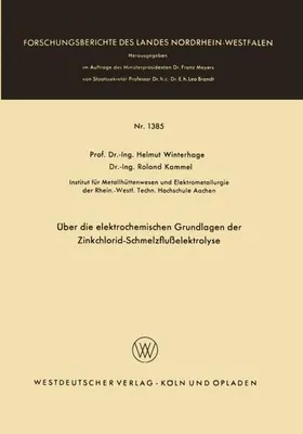 Obrázok produktu pre Über die elektrochemischen Grundlagen der Zinkchlorid-Schmelzflußelektrolyse
