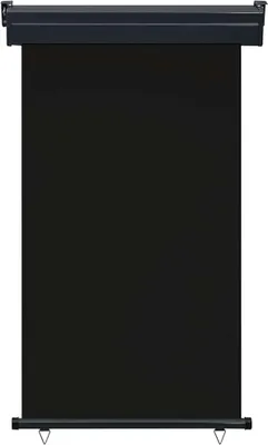 Produktbild von vidaXL Balkon-Seitenmarkise 105x250 cm Schwarz