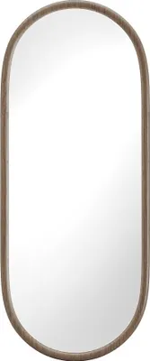 Produktbild von Ovales Spiegel aus Kautschukholz – L 50 x H 120 cm – Naturfarben – SHAXI