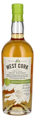Produktbild von West Cork Single Malt Irish Whiskey CALVADOS CASK FINISHED 43% Vol. 0,7l