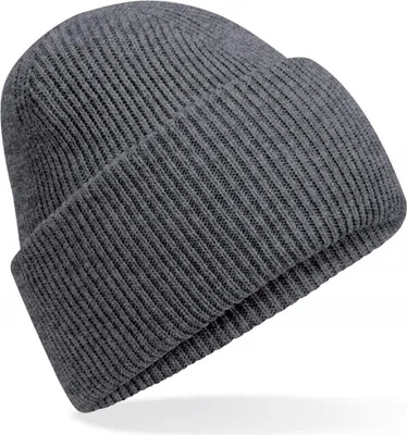 Zdjęcie produktu dla Beechfield B385R | Classic Engineered Deep Cuffed Beanie - Farbe: Granite - Größe: One Size