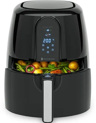 Produktbild von KitchenBrothers Heißluftfritteuse XXL 7,2L - Airfryer XL 1890W - 80°C bis 200°C - Schwarz
