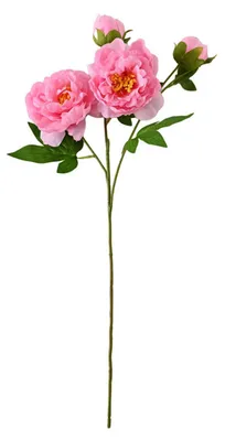 Produktbild von Künstliche Pfingstrose mit realistischem Griff, aus Seide, mit langem Stiel, ideal für Blumenarrangements zum Valentinstag, Hochzeiten, Partys, Zuhause, Küche oder als Vasendekoration.