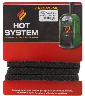 Immagine prodotto di Guarnizione di ricambio, piatta, 10 mm, per stufe, in fibra di vetro, 2,5 metri