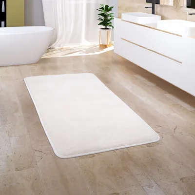 Produktbild von Badezimmerteppich Badematte Badteppich Badvorleger Flauschig Memory Foam 3D Grösse 50x80 cm