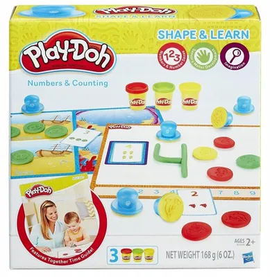 Produktbild von Play-Doh Knete Zahlen und Zählen Lernspielzeug Set
