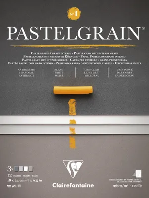 Zdjęcie produktu dla Clairefontaine 976057C, Podkładka z papieru artystycznego, 360 g/m², 12 ark.