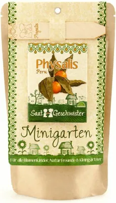 Produktbild von Die Stadtgärtner Minigarten Physalis "Peru" | Komplettes Anzuchtset für die süß-sauren Lampions | Gesiebte Erde, bestes Saatgut & eine ausführliche Anleitung