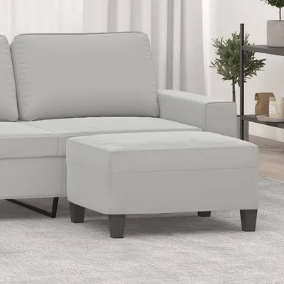 Produktbild von "2026 Promotion" Fußhocker Hellgrau 70x55x41 cm Mikrofasergewebe - Fußhocker CC21117