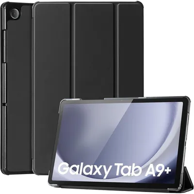 Produktbild von Schutzhülle für Samsung Galaxy Tab A9+ / A9 Plus 11 Zoll Kunstleder Schwarz mit Auto Schlaf/Wach Funktion