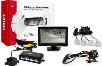 Image de AMiO Parking assistant TFT01 4,3` avec caméra CAM-315 LED, 4-sensor silver