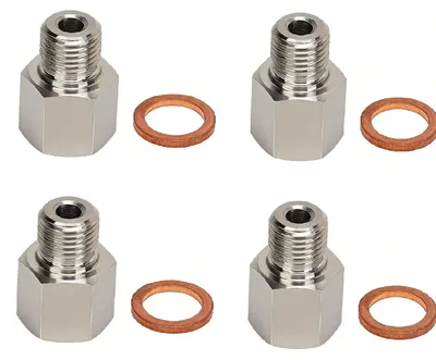 Imagen del producto de 4 Piezas Adaptadores de Rosca NPT a M10 para Modelos de Automóviles