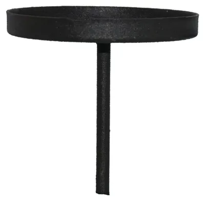 Produktbild von 12x Kerzenpick flach 8cm Metall Schwarz Adventskranz Weihnachtsdeko