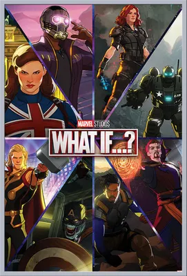Image de What If? - Affiche - Shattered Realities + cadre interchangeable, Shinsuke® Maxi en plastique argenté, vitre en acrylique