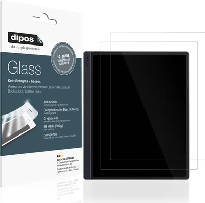 Produktbild von Schutzfolie für Boox GO 10.3 ePaper - Anti-Shock 9H Folie dipos Glass Kunststoffglas