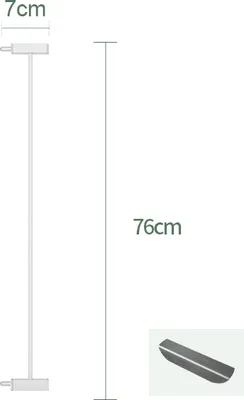 Produktbild von XAdventure Treppengitterverlängerung 7cm Weiß