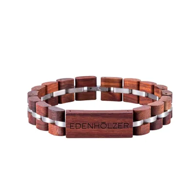 Immagine prodotto di Bracciale in legno Edenhölzer, unisex, con logo in sandalo, colore marrone