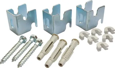 Image de Jeu de 3 fixations pour radiateur acier lamellaire