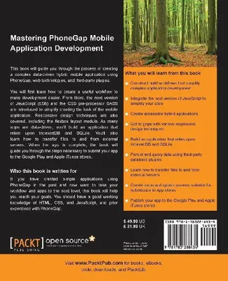 Produktbild von Mastering PhoneGap Mobile Application Development