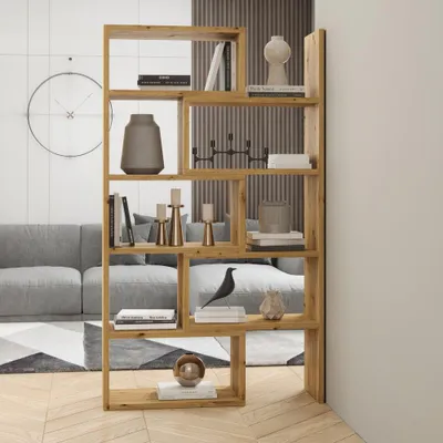 Obrázek produktu pro Designový regál na knihy FADNA - dub artisan