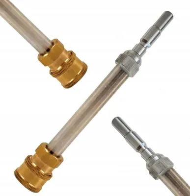 Produktbild von Rosfix Lanze Adapter 1/4" QC – Ersatzteil für Hochdruckreiniger Kränzle K 1050 P, TS, XA15, XA17 | Edelstahl, 4000 PSI, 16 cm