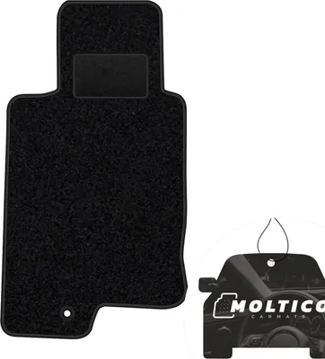 Produktbild von moto-MOLTICO Fahrer Fußmatte Auto Velours Fahrerseite Autoteppiche Schwarz Fahrermatte 1-teilig passend für Jeep Cherokee ab 2014