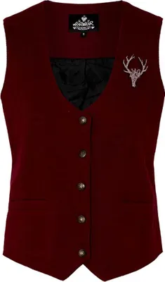 Produktbild von Trachtenweste Ylenia Damen weinrot 3XL