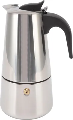 Image de Cafetière à expresso portable en acier inoxydable de qualité alimentaire, pour la maison et le camping