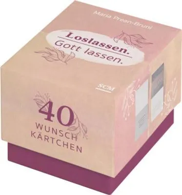 Produktbild von Loslassen. Gott lassen. 40 Wunschkärtchen