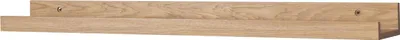 Produktbild von Bilderleiste Eiche Braun L70cm MDF Holz Wandregal Schmal Wanddeko Hängeregal