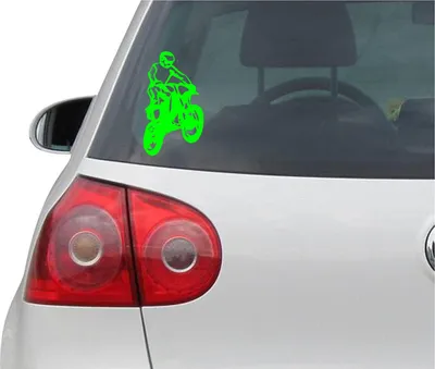 Produktbild von Aufkleber / Autoaufkleber - JDM - Die cut - DIRT BIKE Off-Road Sport - Auto, Truck, Notebook, Laptop - grün - 114mmx190mm