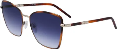 Produktbild von Longchamp LO167S Havana/gradient blue 58/17/140 Damen Sonnenbrillen