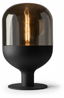 Produktbild von Sompex XXL Amber Tischlampe „Dome“ – 60 cm Design-Ikone aus mundgeblasenem Glas E27 Leuchtmittel: nicht enthalten Designstil: Vintage · Industrial · M