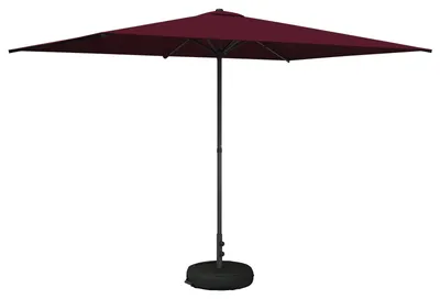 Zdjęcie produktu dla Parasol ogrodowy z podstawą 200 x 300 cm Poliester Prostokątny