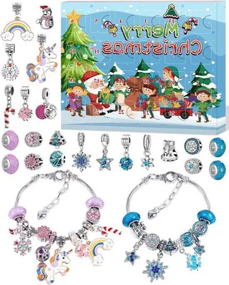 Imagen del producto de Calendario de Adviento casero para niños: Sorpresas de unicornio para niñas en kits de manualidades