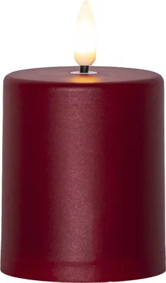 Produktbild von Star Trading LED Kerze rot außen Lichtsensor flackernd Flamme warmweiß für Laternen