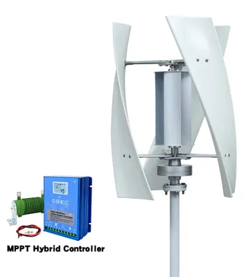 Obrázok produktu pre Veterná turbína - Veterná elektráreň - Generátor veternej turbíny - Veterná energia - Vertikálna os - 5000 W - 24 V