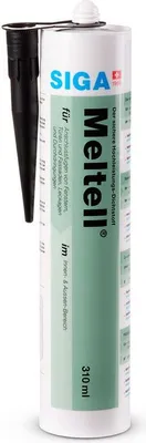 Produktbild von Siga Meltell 320 black Hochleistungs-Dichtstoff 310 ml Kartusche Innen Außen