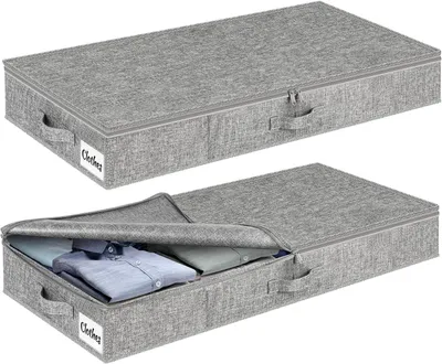 Zdjęcie produktu dla Pudełko do przechowywania pod łóżko 10 cm, 2 szt., do ubrań