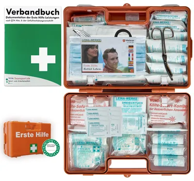 Produktbild von Erste-Hilfe Koffer "SAN" nach aktueller DIN/EN 13169 für Betriebe -DSGVO-