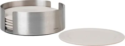 Produktbild von blomus Untersetzer LARETO beige 11,2 cm 6-tlg.