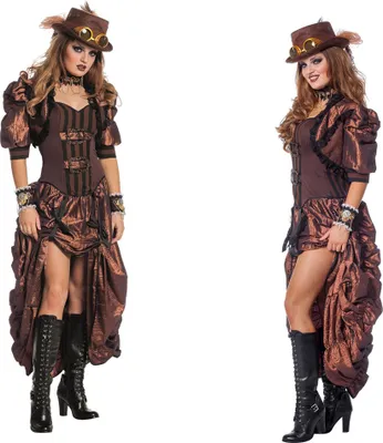 Zdjęcie produktu dla kostium retro steampunk dla kobiet 36-46 – sukienka steampunk rozmiar 42