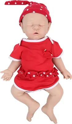 Zdjęcie produktu dla Silikonowe lalki odrodzonego dziecka, realistyczny wygląd, ciężkie ciało, 43 cm (16,92 cala) dziewczynka-a